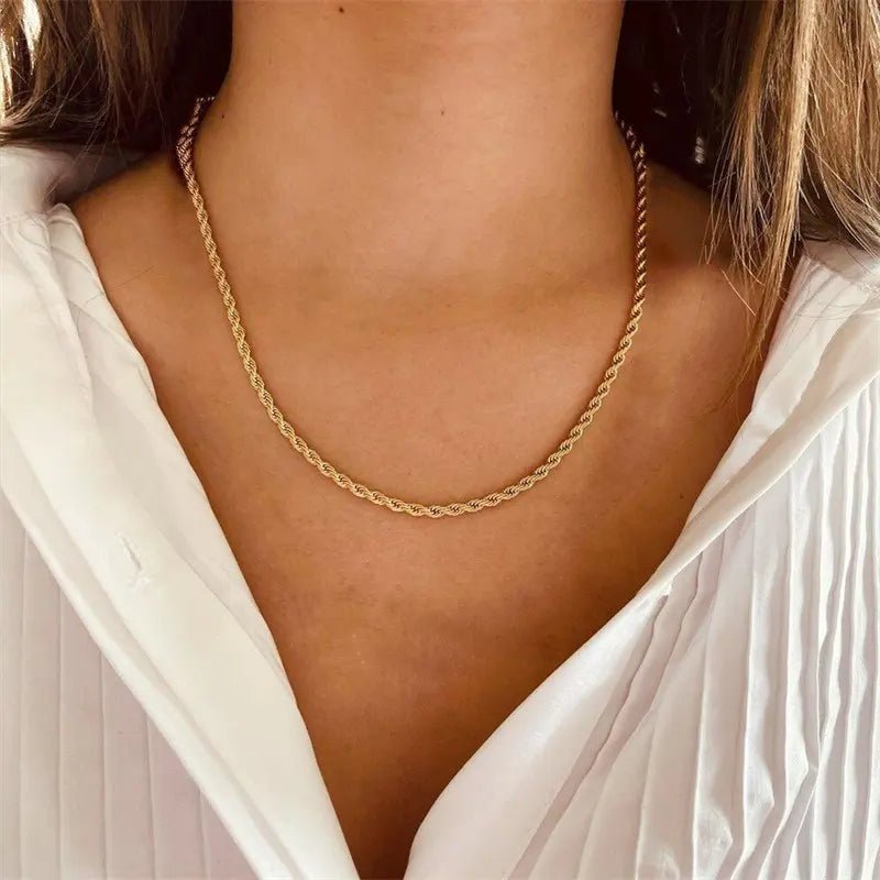 Collier en Chaîne Rope Doré