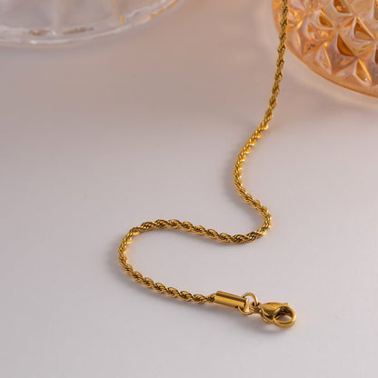 Collier en Chaîne Rope Doré