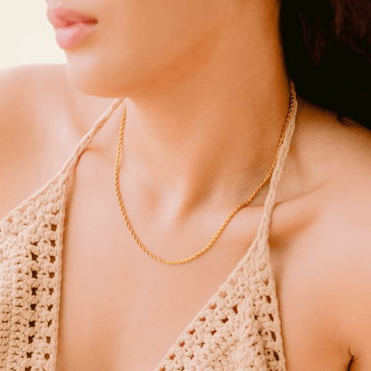 Collier en Chaîne Rope Doré