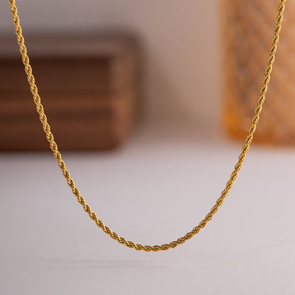 Collier en Chaîne Rope Doré