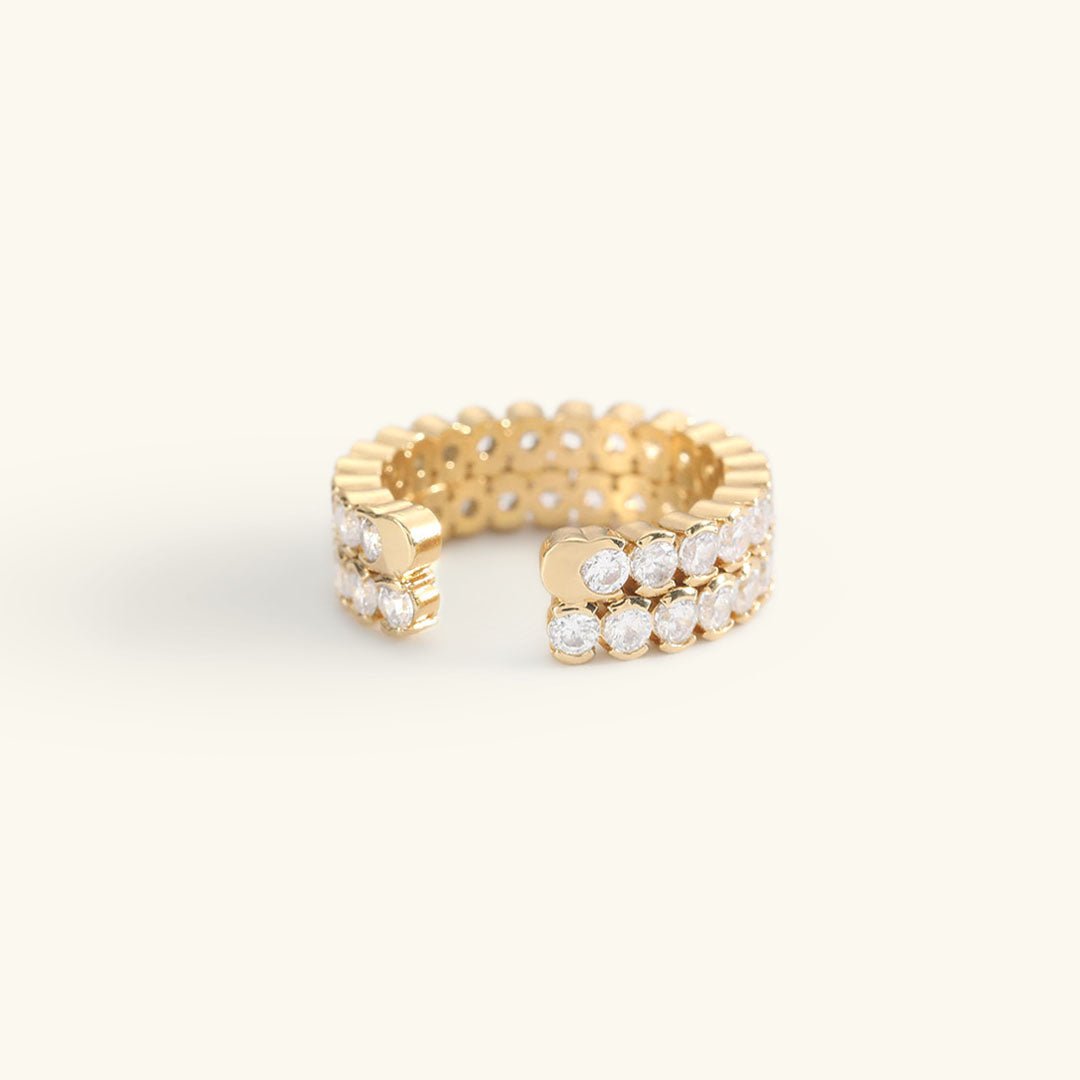 Bague en Or Doré Cassandra Cloutée