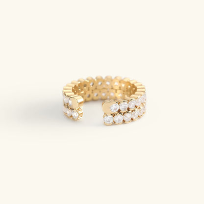Bague en Or Doré Cassandra Cloutée