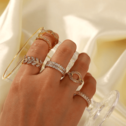 Bague en Or Doré Cassandra Cloutée