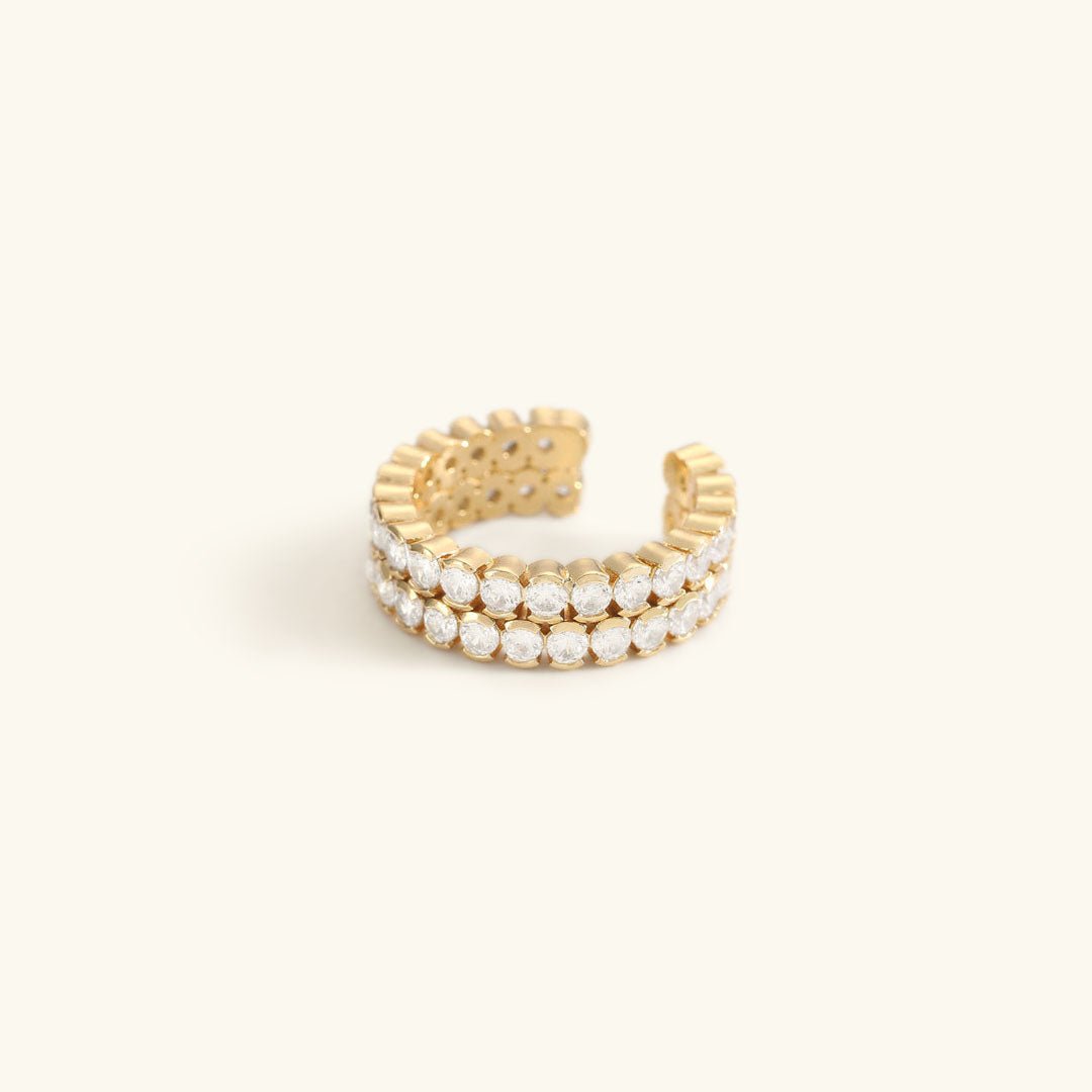 Bague en Or Doré Cassandra Cloutée