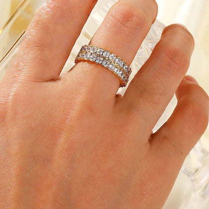 Bague en Or Doré Cassandra Cloutée