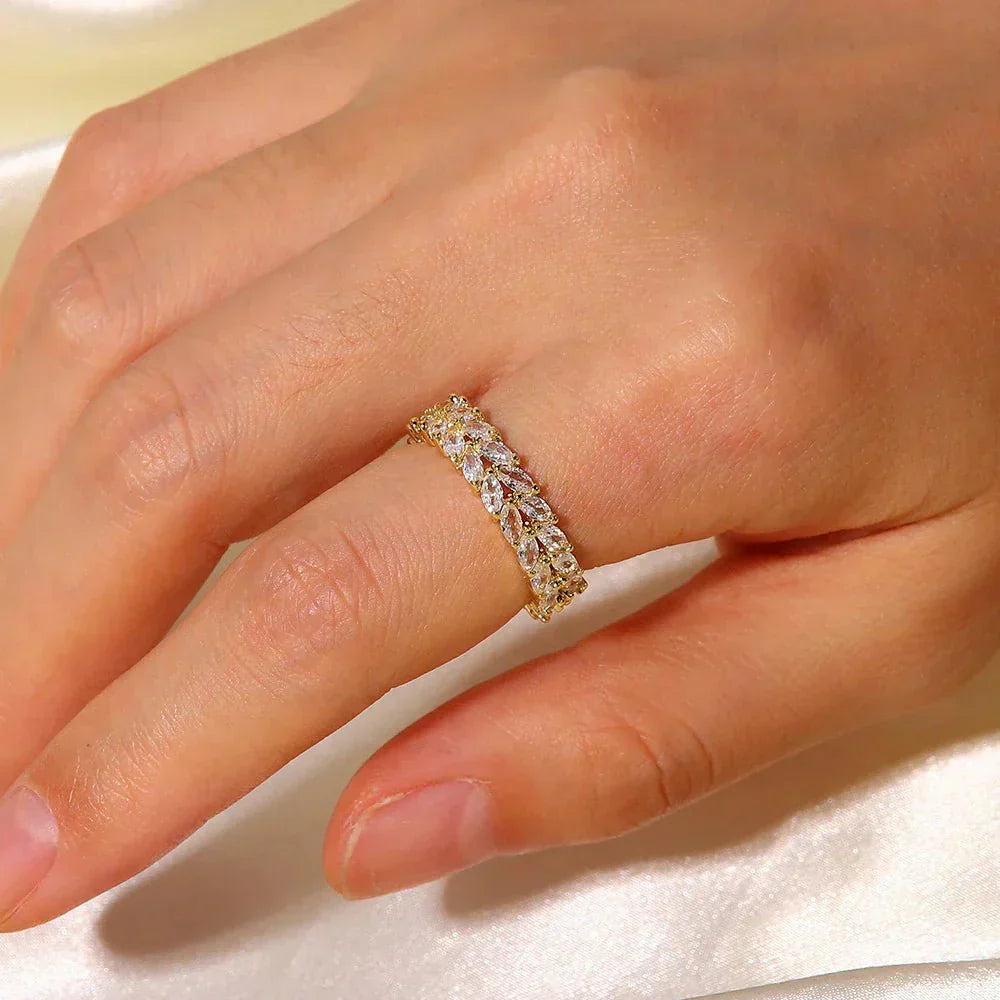 Bague en Or à Motifs Clarisse
