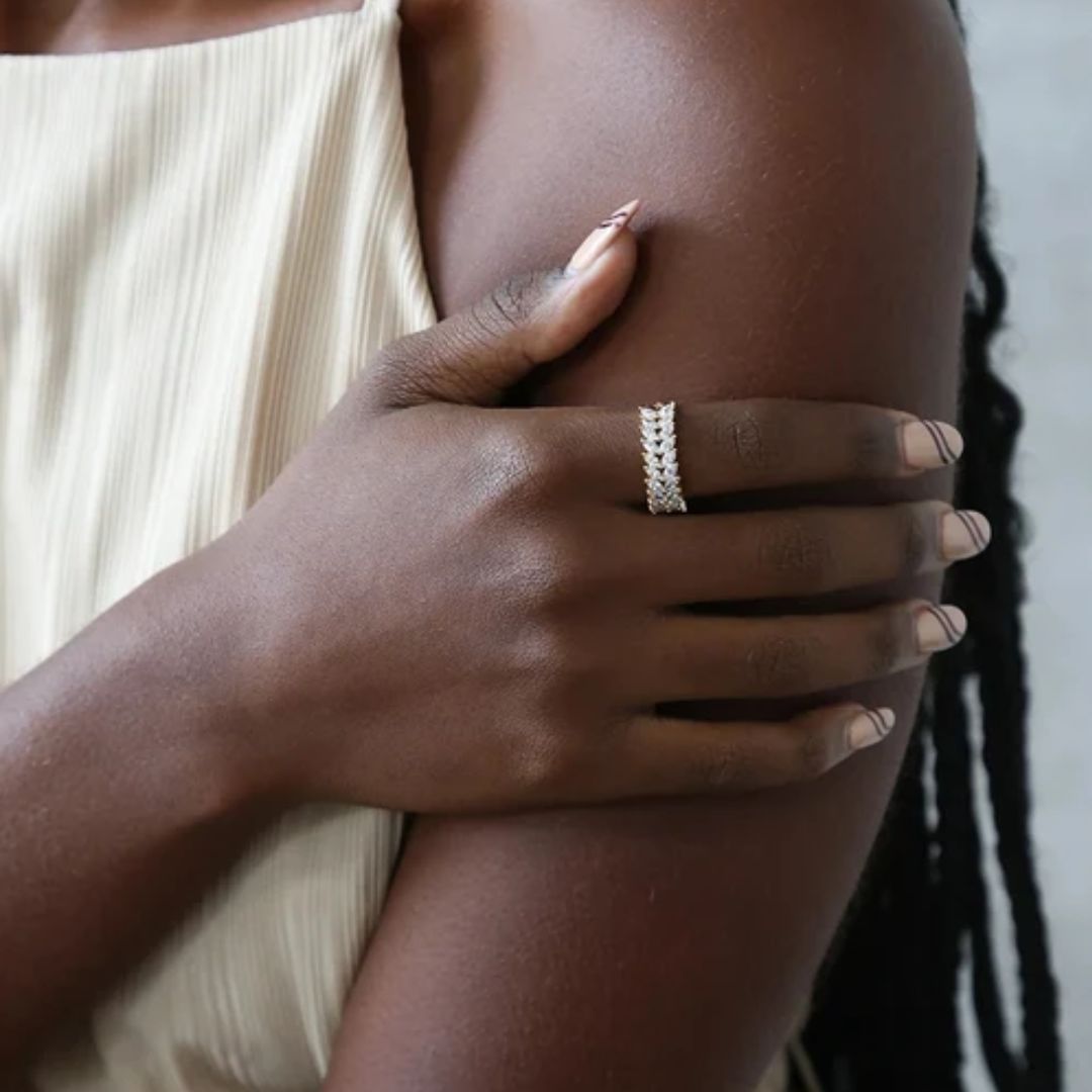 Bague en Or à Motifs Clarisse