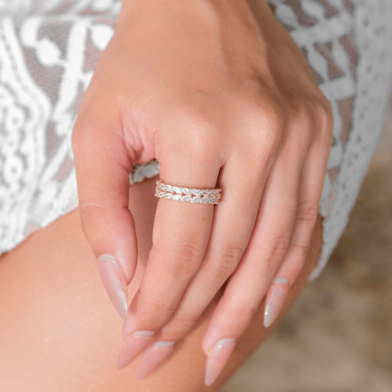 Bague en Or à Motifs Clarisse