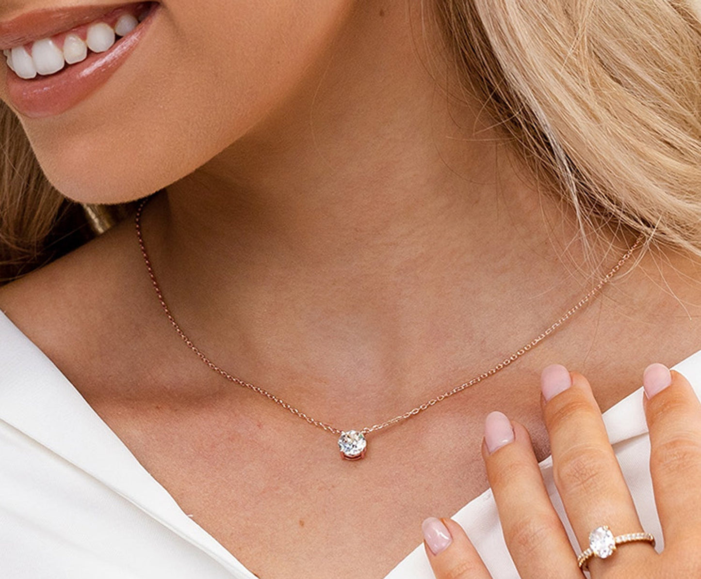 Collier Solitaire Annalisa Argent