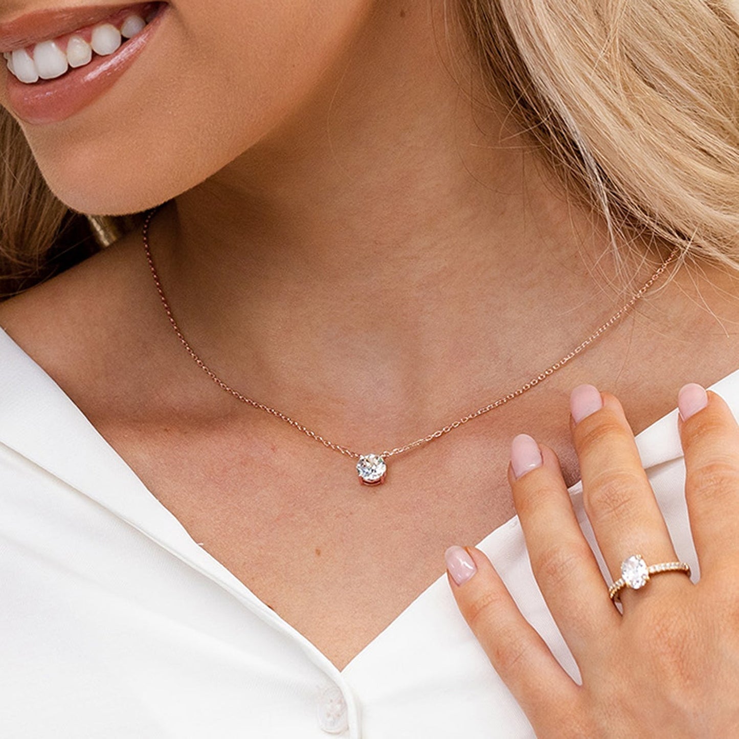 Collier Solitaire en Or Federica