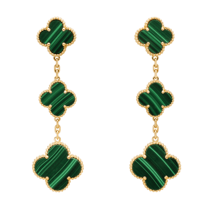 Boucles d'oreilles Coki Triple - Vert