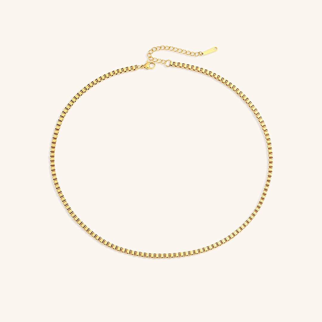 Collier En Chaîne En Boîte Danica En Or