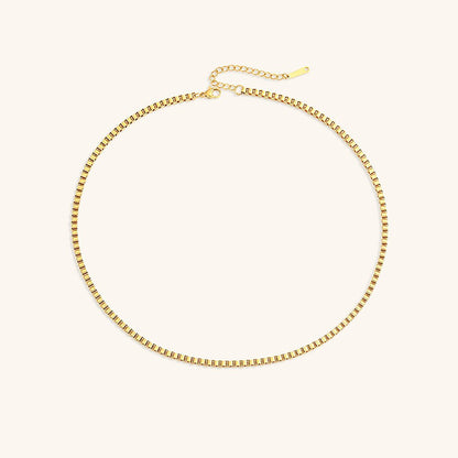 Collier En Chaîne En Boîte Danica En Or