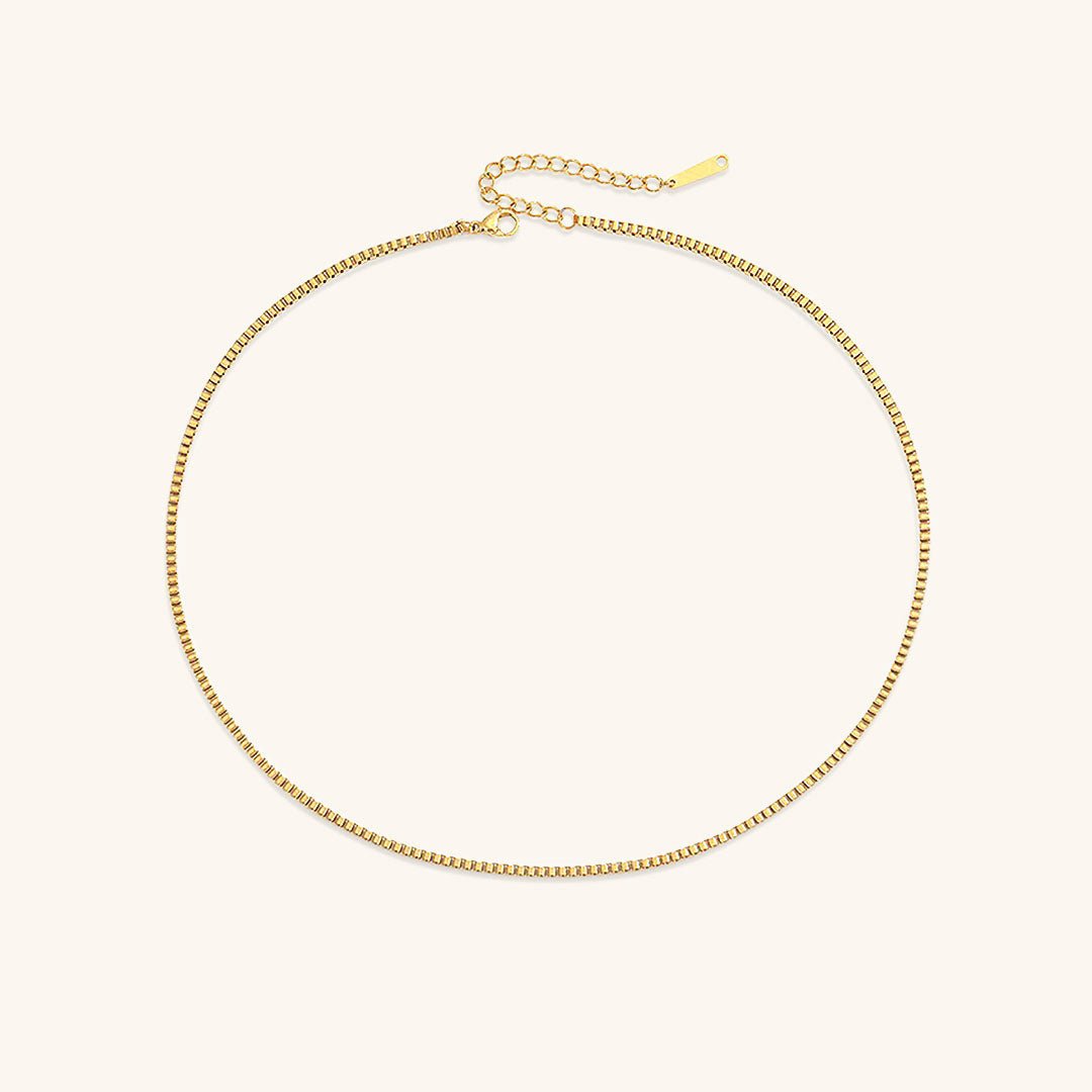 Collier En Chaîne En Boîte Danica En Or