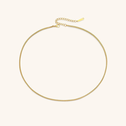 Collier En Chaîne En Boîte Danica En Or