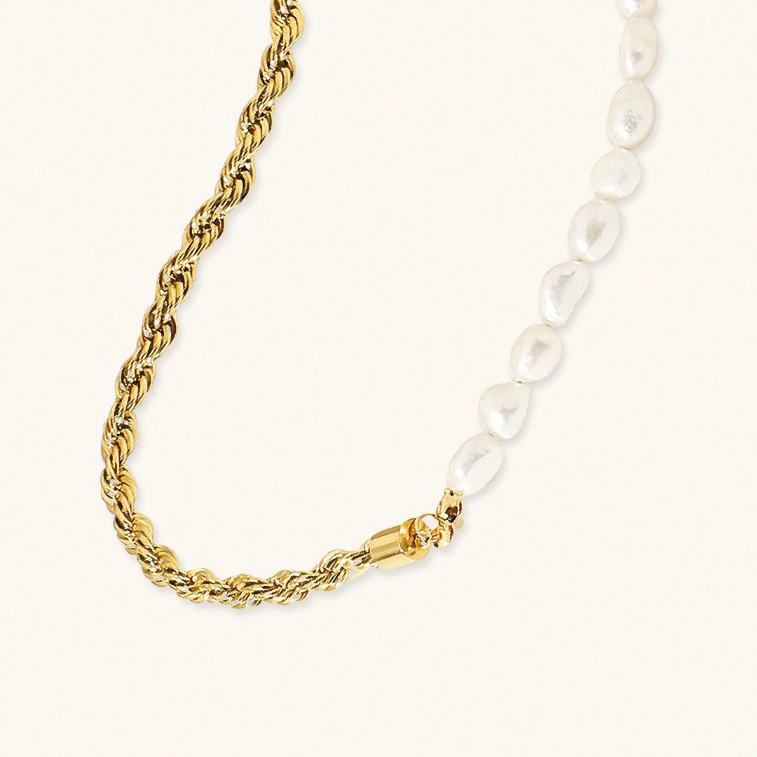 Collier en Perles d'Or Dualia