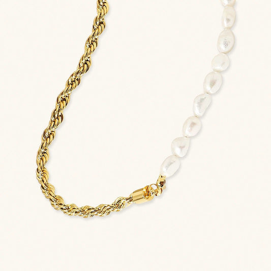 Collier en Perles d'Or Dualia