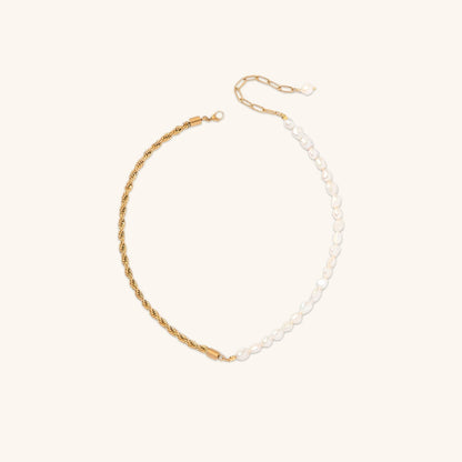 Collier en Perles d'Or Dualia