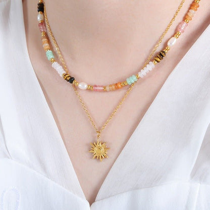 Collier Soleil Eliora Or