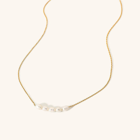 Collier en Perles d'Or Elle