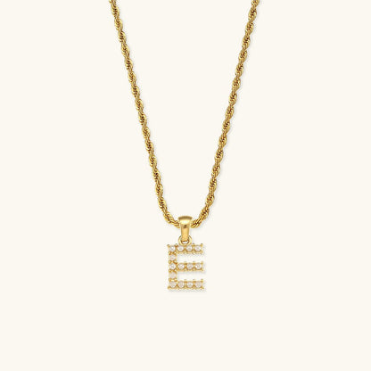 Collier en perles avec lettre initiale Élodie