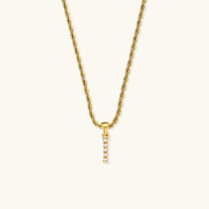 Collier en Perles avec Lettre Initiale Élodie
