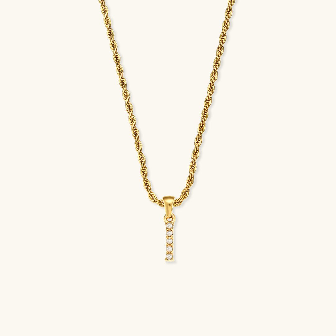 Collier en perles avec lettre initiale Élodie