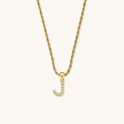 Collier en perles avec lettre initiale Élodie