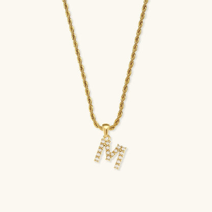 Collier en Perles avec Lettre Initiale Élodie