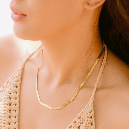 Collier en Or Élyséen en Chevron