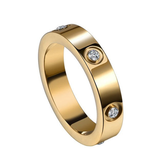 Éternité | Bague – Or avec zircones