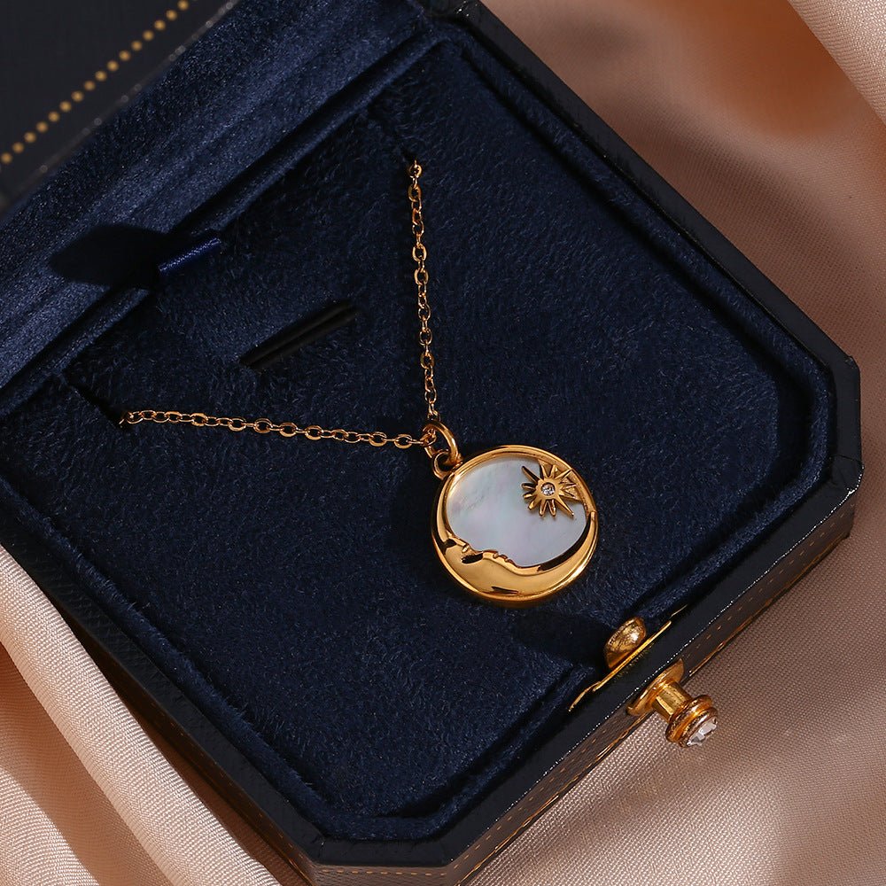 Collier Evangeline en Or Lunaire