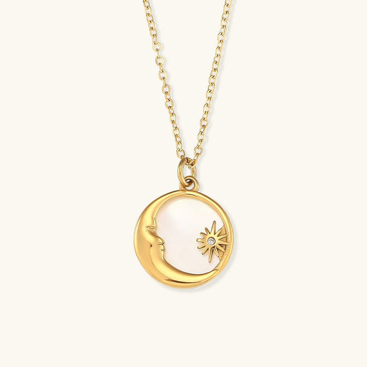Collier Evangeline en Or Lunaire