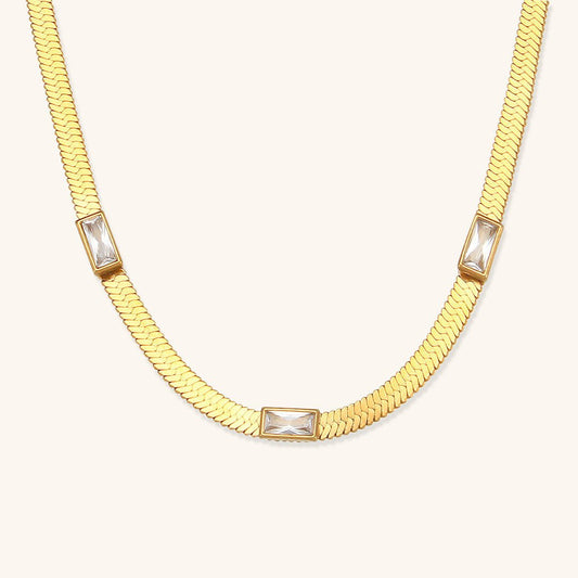 Collier en Or Herringbone Eve