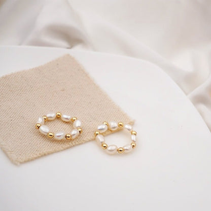 Bague en Perles des Fidji