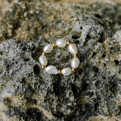 Bague en Perles des Fidji