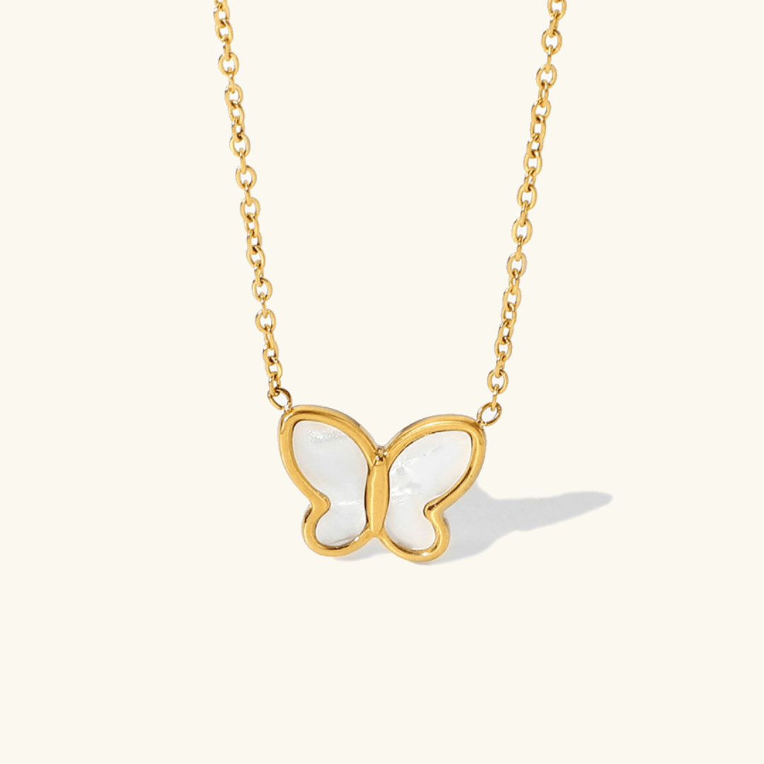 Collier en Nacre Flutterby