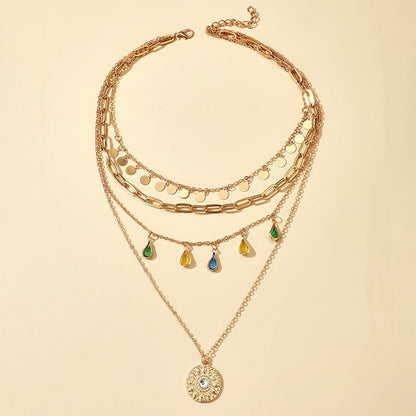 Pour Elle | Collier En Cristal Multi-Couches
