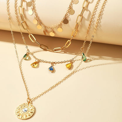 Pour Elle | Collier En Cristal Multi-Couches