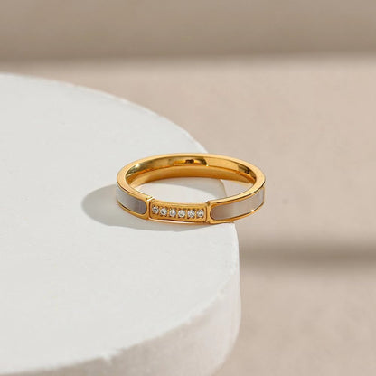Bague en Or Simulant Diamant Gabrielle