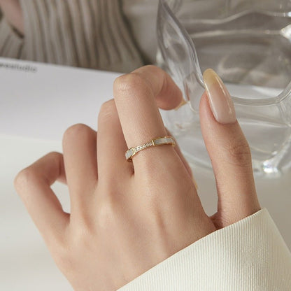 Bague en Or Simulant Diamant Gabrielle