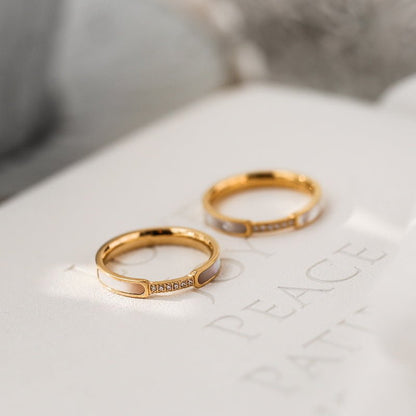 Bague en Or Simulant Diamant Gabrielle