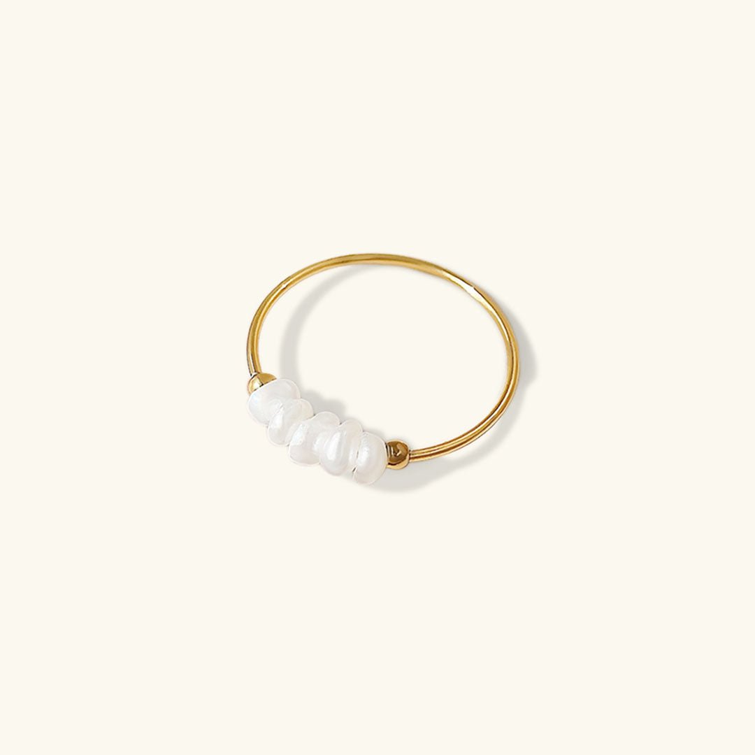 Bague en Perles d'Eau Douce Magnolia en Or