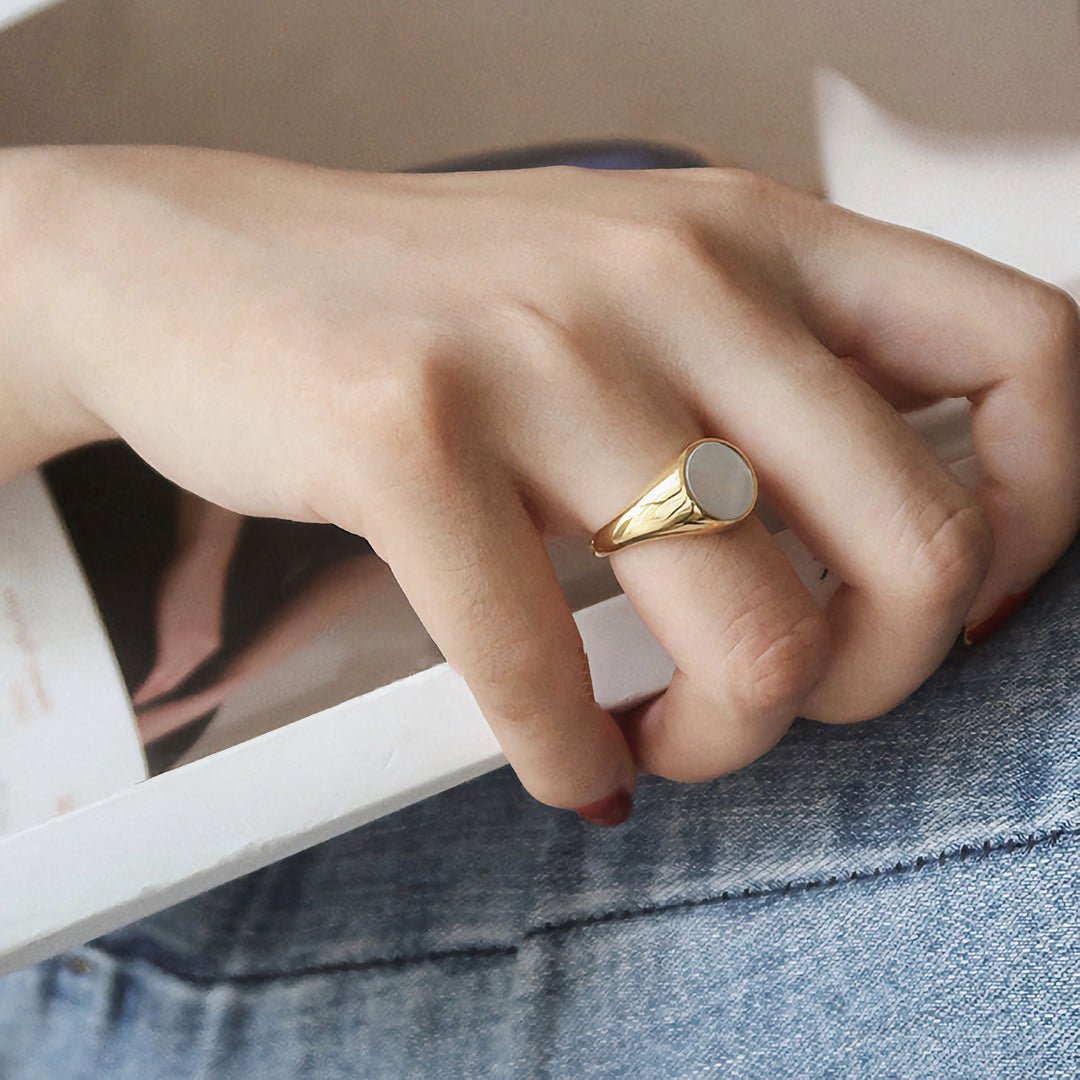 Bague en Or avec Nacre