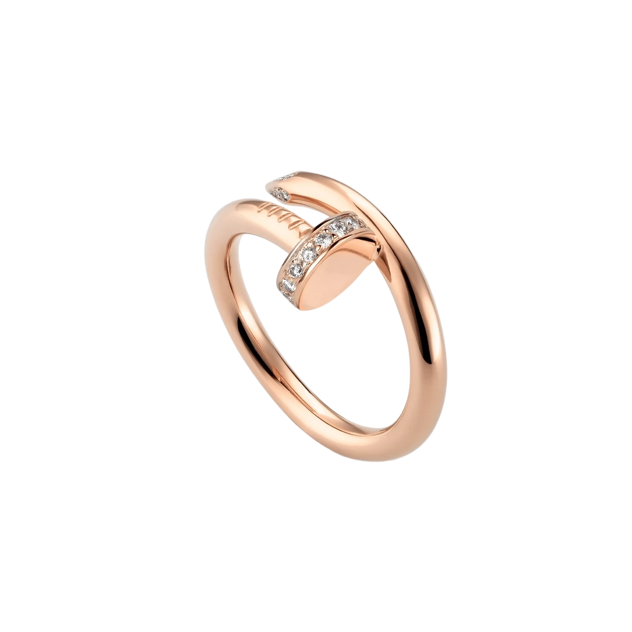 Elisa - Bague en Diamant en Or Rose Lyster