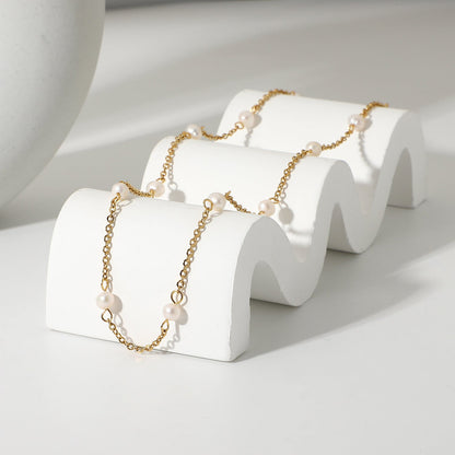 Collier en Perles Dorées Nora