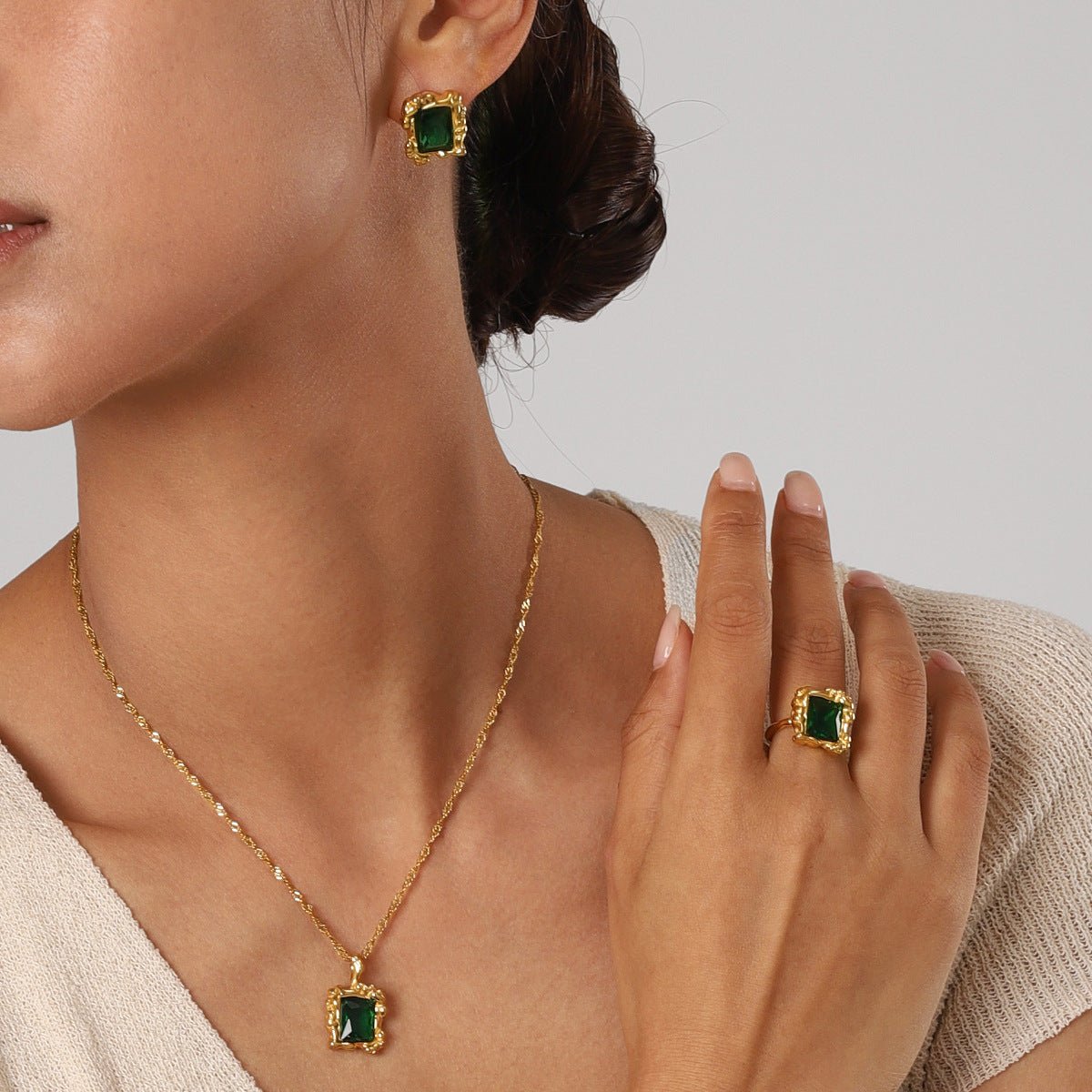 Collier Émeraude Priscilla