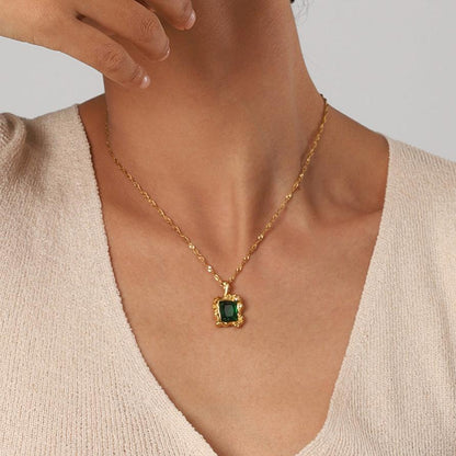 Collier Émeraude Priscilla