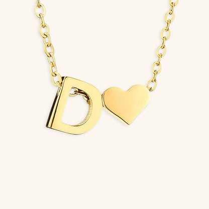 Collier En Or Avec Lettre Initiale Ria