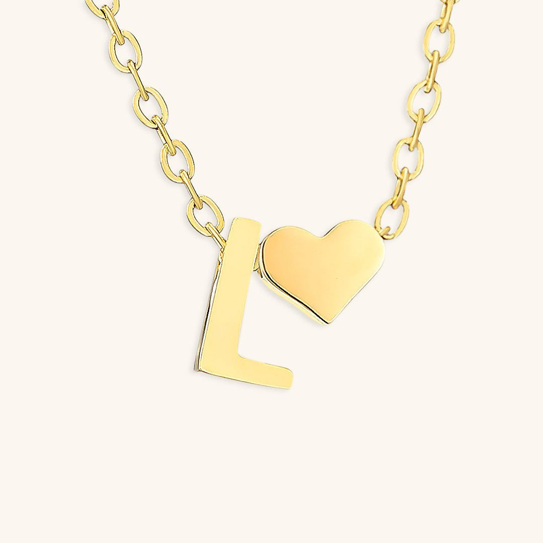 Collier En Or Avec Lettre Initiale Ria